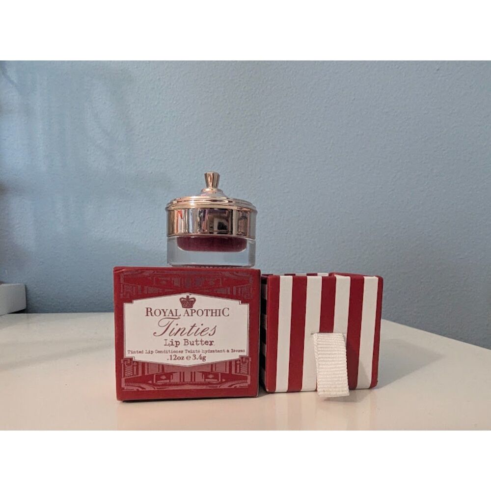 Cute! NEW Royal Apothic for Anthropologie Lip Butter "Tinties"in "Berry" Jar